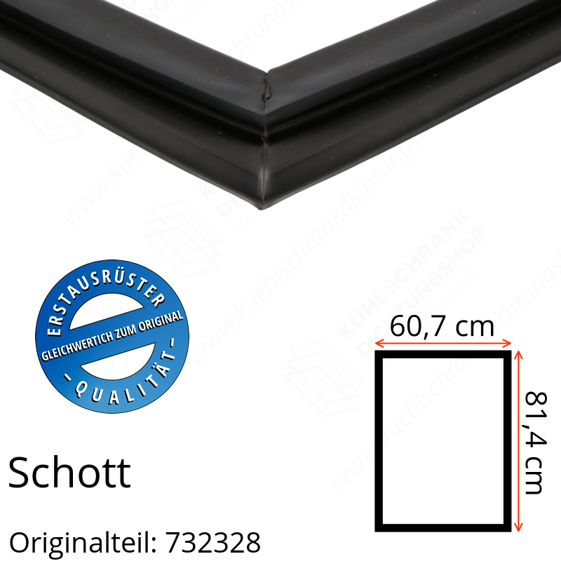 Schott Türdichtung 81,4 x 60,7 cm Ersatzteil: 732328