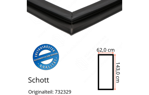Schott Türdichtung 143,0 x 62,0 cm Ersatzteil: 732329