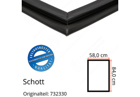 Schott Türdichtung 84,0 x 58,0 cm Ersatzteil: 732330