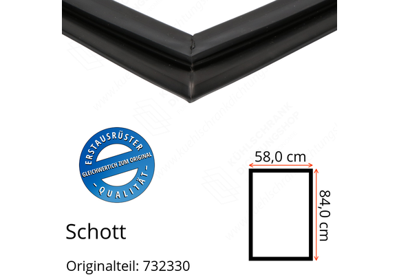 Schott Türdichtung 84,0 x 58,0 cm Ersatzteil: 732330
