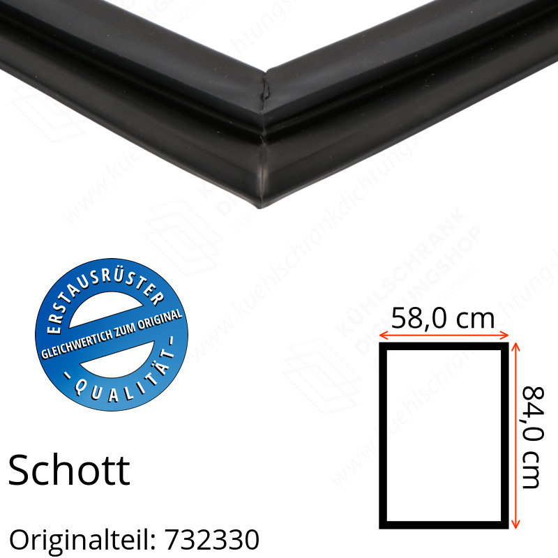 Schott Türdichtung 84,0 x 58,0 cm Ersatzteil: 732330