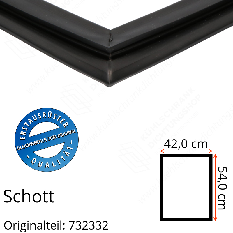 Schott Türdichtung 54,0 x 42,0 cm Ersatzteil: 732332