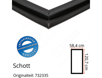Schott Türdichtung 120,7 x 58,4 cm Ersatzteil: 732335