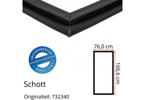 Schott Türdichtung 166,6 x 76,0 cm Ersatzteil: 732340