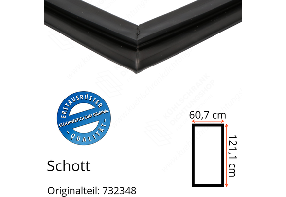 Schott Türdichtung 121,1 x 60,7 cm Ersatzteil: 732348