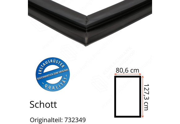 Schott Türdichtung 127,3 x 80,6 cm Ersatzteil: 732349