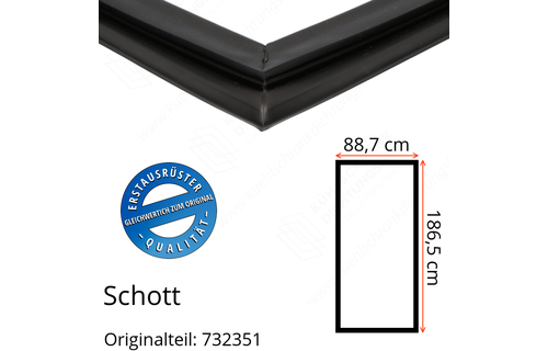 Schott Türdichtung 186,5 x 88,7 cm Ersatzteil: 732351