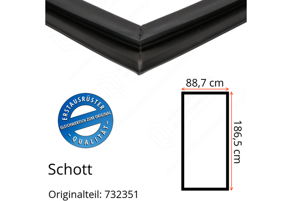 Schott Türdichtung 186,5 x 88,7 cm Ersatzteil: 732351