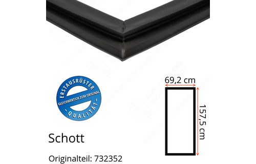 Schott Türdichtung 157,5 x 69,2 cm Ersatzteil: 732352