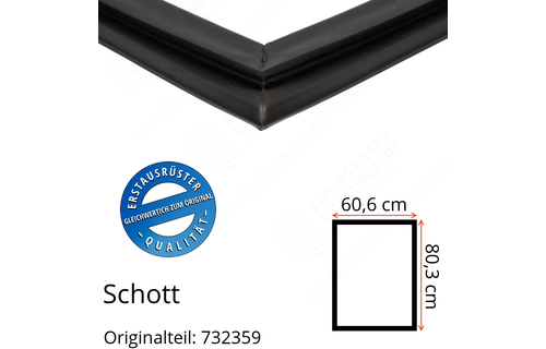 Schott Türdichtung 80,3 x 60,6 cm Ersatzteil: 732359