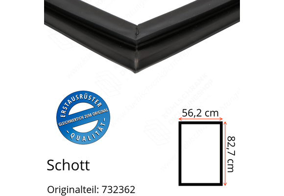Schott Türdichtung 82,7 x 56,2 cm Ersatzteil: 732362