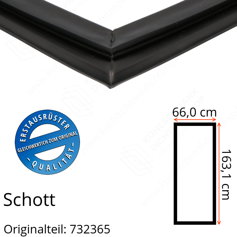 Schott Türdichtung 163,1 x 66,0 cm Ersatzteil: 732365