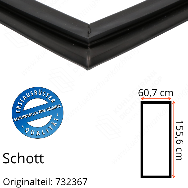 Schott Türdichtung 155,6 x 60,7 cm Ersatzteil: 732367