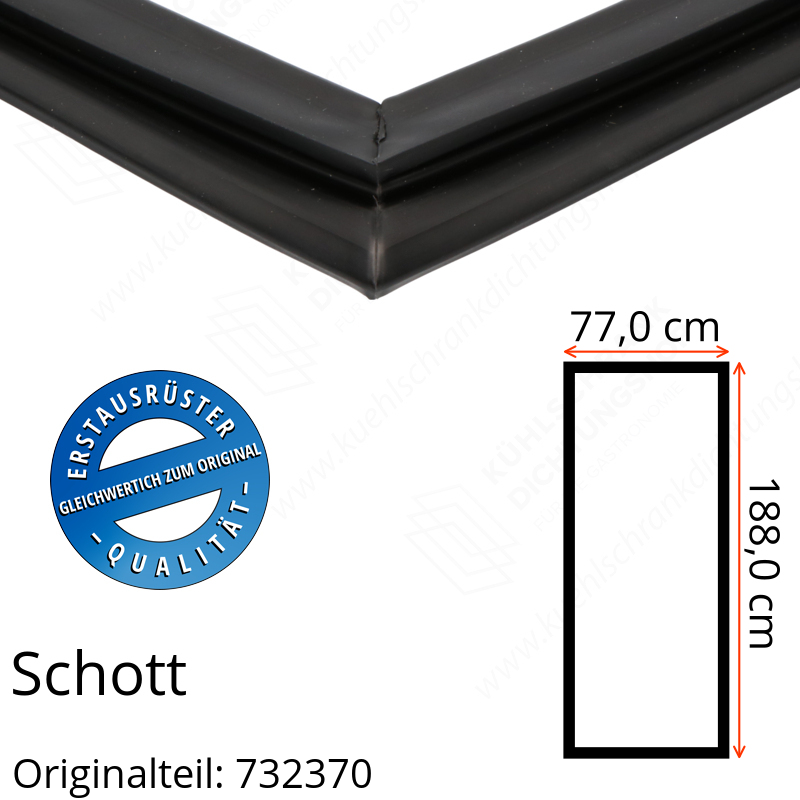 Schott Türdichtung 188,0 x 77,0 cm Ersatzteil: 732370