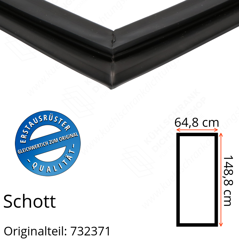 Schott Türdichtung 148,8 x 64,8 cm Ersatzteil: 732371
