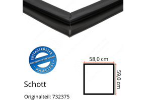 Schott Türdichtung 59,0 x 58,0 cm Ersatzteil: 732375