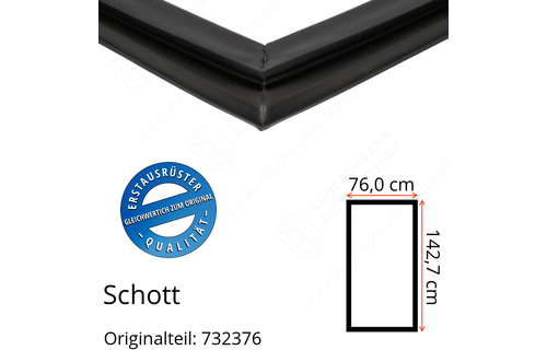 Schott Türdichtung 142,7 x 76,0 cm Ersatzteil: 732376