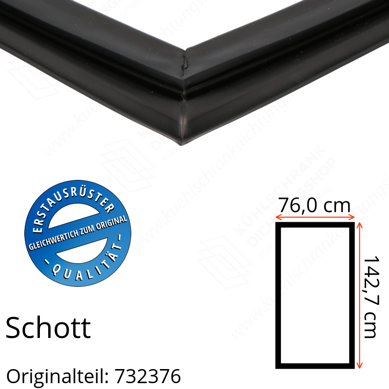 Schott Türdichtung 142,7 x 76,0 cm Ersatzteil: 732376