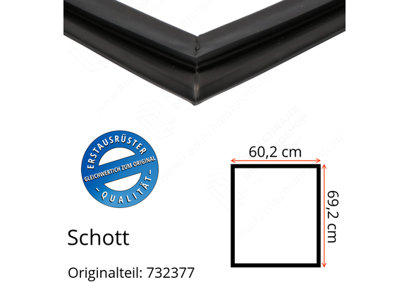 Schott Türdichtung 69,2 x 60,2 cm Ersatzteil: 732377