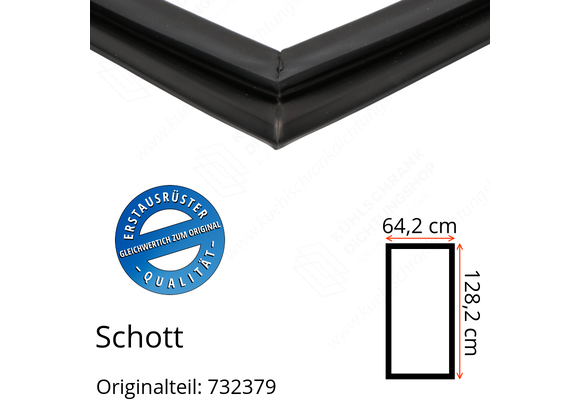 Schott Türdichtung 128,2 x 64,2 cm Ersatzteil: 732379