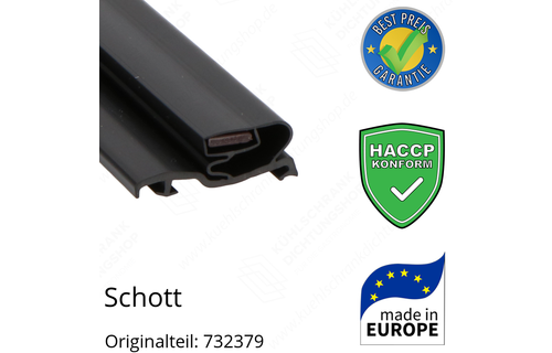 Schott Türdichtung 128,2 x 64,2 cm Ersatzteil: 732379