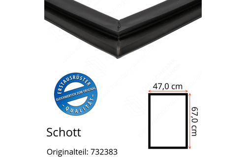 Schott Türdichtung 67,0 x 47,0 cm Ersatzteil: 732383