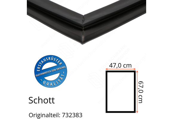 Schott Türdichtung 67,0 x 47,0 cm Ersatzteil: 732383
