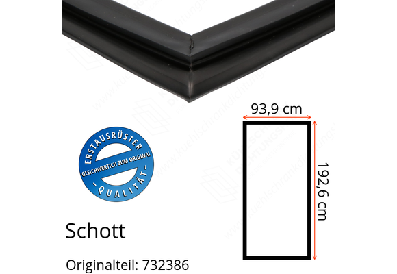 Schott Türdichtung 192,6 x 93,9 cm Ersatzteil: 732386