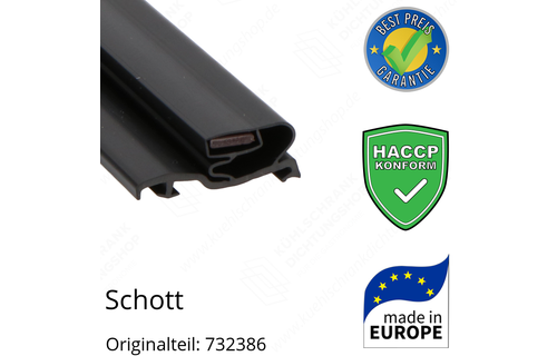 Schott Türdichtung 192,6 x 93,9 cm Ersatzteil: 732386
