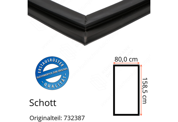 Schott Türdichtung 158,5 x 80,0 cm Ersatzteil: 732387