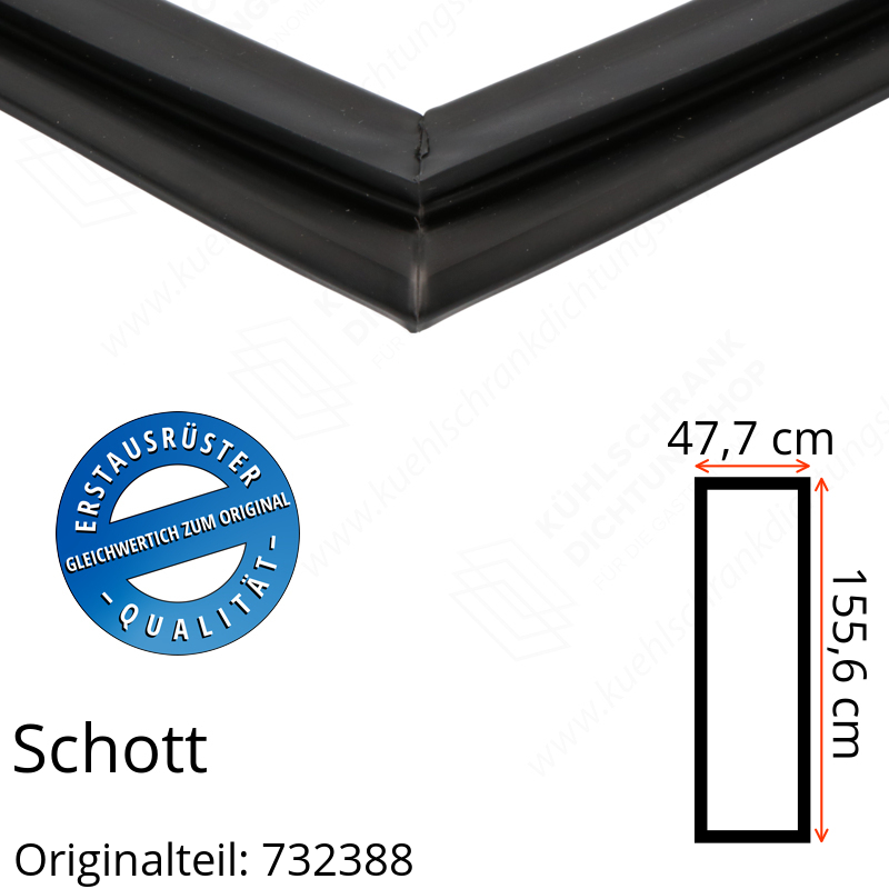 Schott Türdichtung 155,6 x 47,7 cm Ersatzteil: 732388