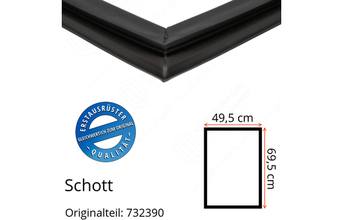 Schott Türdichtung 69,5 x 49,5 cm Ersatzteil: 732390