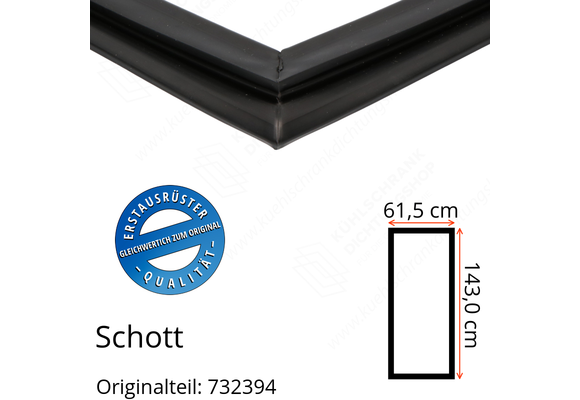 Schott Türdichtung 143,0 x 61,5 cm Ersatzteil: 732394