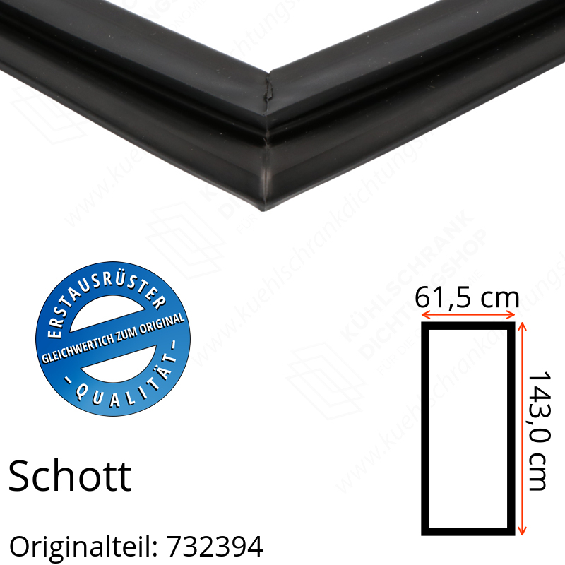 Schott Türdichtung 143,0 x 61,5 cm Ersatzteil: 732394