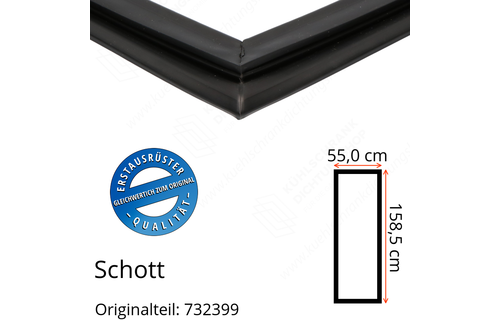 Schott Türdichtung 158,5 x 55,0 cm Ersatzteil: 732399