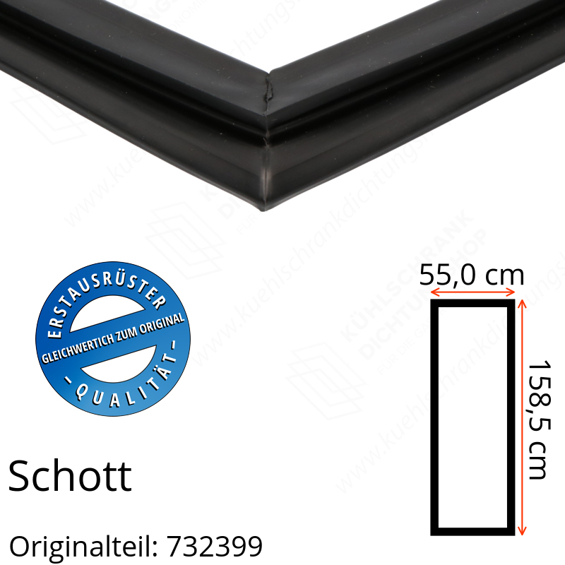 Schott Türdichtung 158,5 x 55,0 cm Ersatzteil: 732399