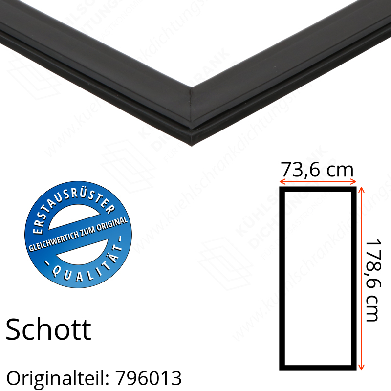 Schott Türdichtung 178,6 x 73,6 cm Ersatzteil: 796013