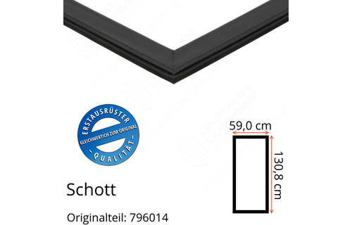 Schott Türdichtung 130,8 x 59,0 cm Ersatzteil: 796014