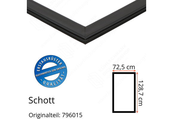 Schott Türdichtung 128,7 x 72,5 cm Ersatzteil: 796015