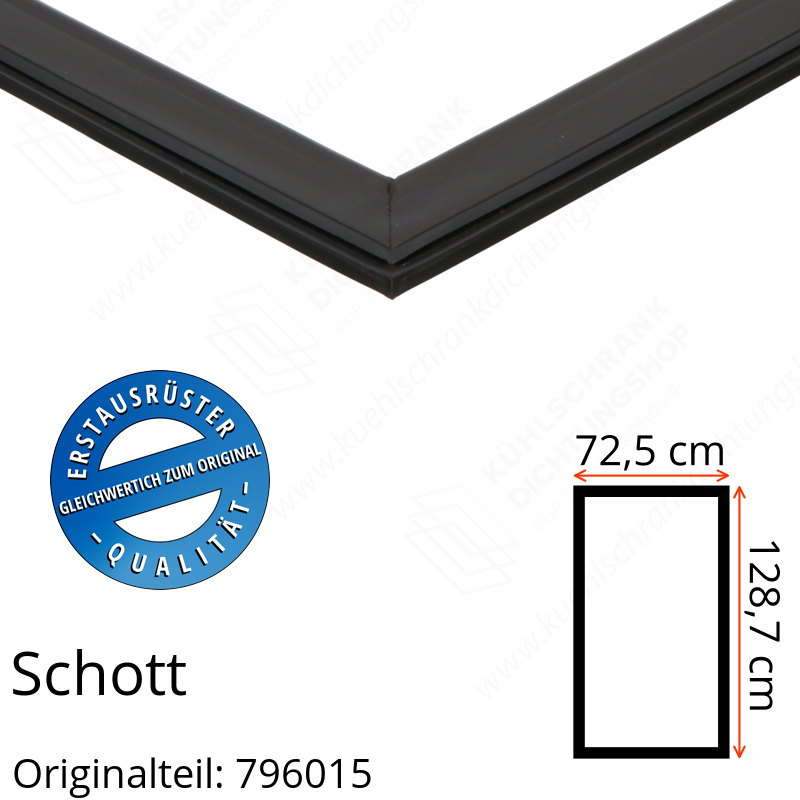 Schott Türdichtung 128,7 x 72,5 cm Ersatzteil: 796015