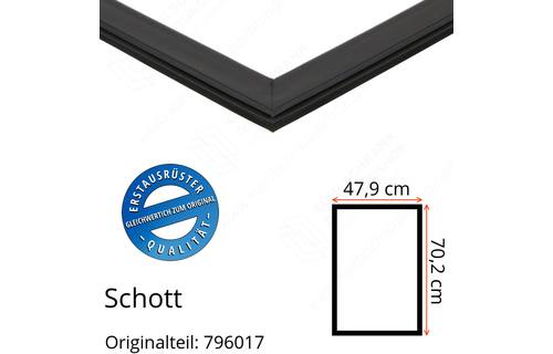 Schott Türdichtung 70,2 x 47,9 cm Ersatzteil: 796017