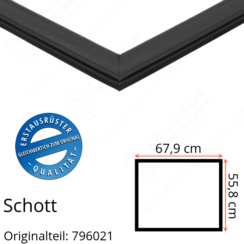 Schott Türdichtung 55,8 x 67,9 cm Ersatzteil: 796021