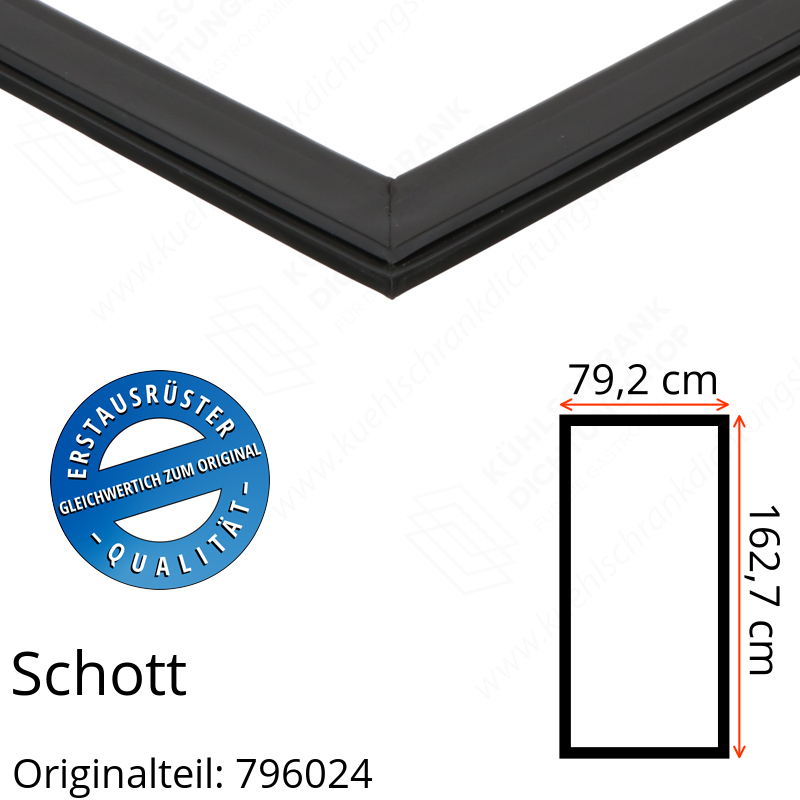 Schott Türdichtung 162,7 x 79,2 cm Ersatzteil: 796024