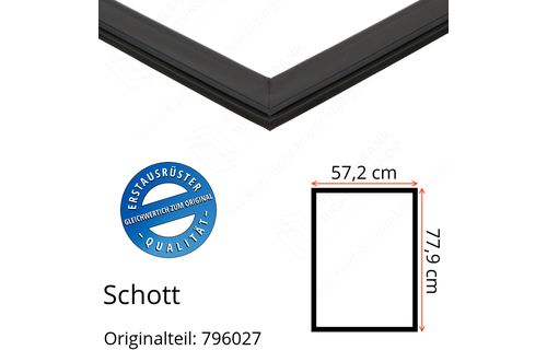 Schott Türdichtung 77,9 x 57,2 cm Ersatzteil: 796027