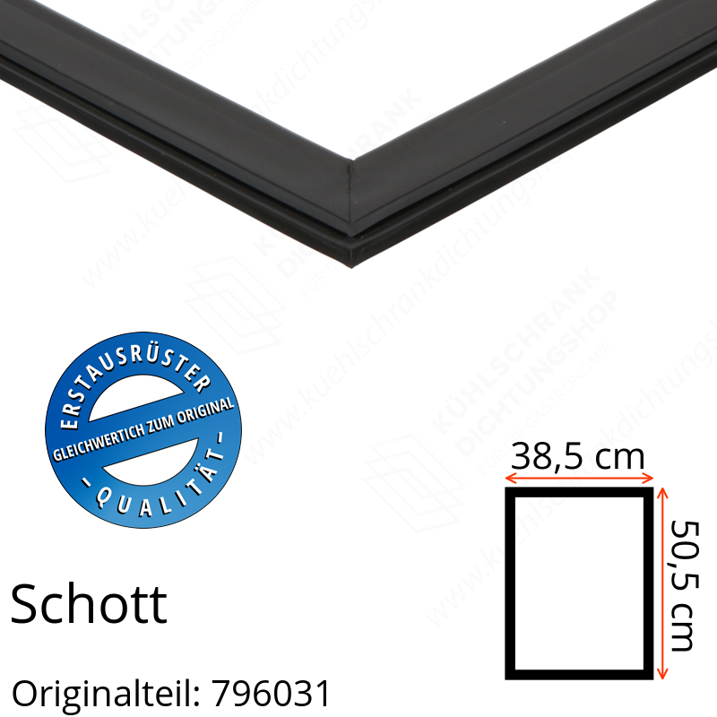 Schott Türdichtung 50,5 x 38,5 cm Ersatzteil: 796031