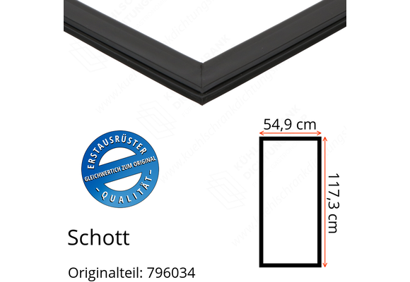 Schott Türdichtung 117,3 x 54,9 cm Ersatzteil: 796034