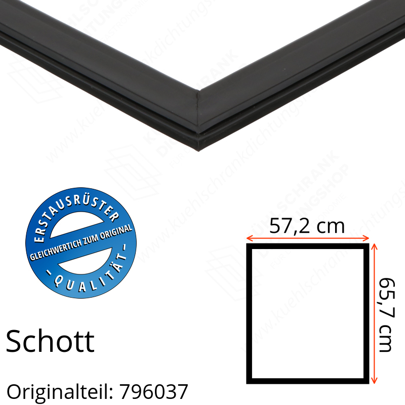 Schott Türdichtung 65,7 x 57,2 cm Ersatzteil: 796037