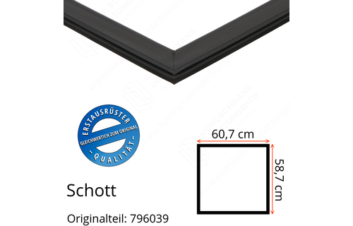 Schott Türdichtung 58,7 x 60,7 cm Ersatzteil: 796039