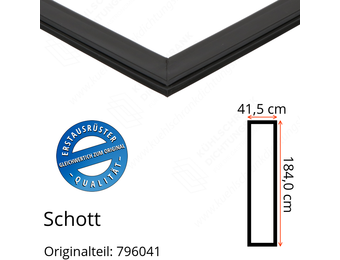 Schott Türdichtung 184,0 x 41,5 cm Ersatzteil: 796041