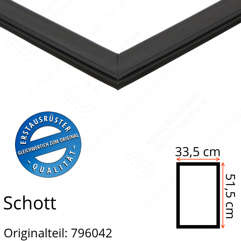 Schott Türdichtung 51,5 x 33,5 cm Ersatzteil: 796042
